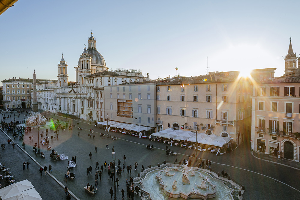 Visite de l’École française de Rome pour la presse italienne, février 2022