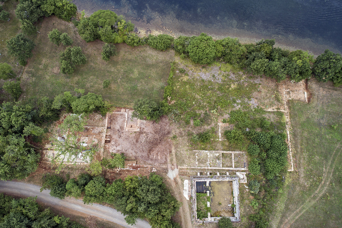 Vue par drone de la villa de Santa Marina