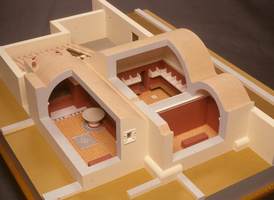 Maquette des bains hellénistiques