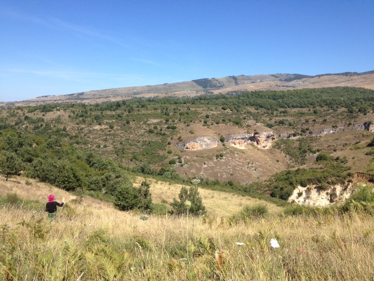 Le débouché de la Valle Giumentina en direction du canyon de San Bartolomeo