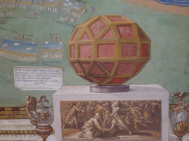 Galerie des cartes, Musées du Vatican, détail