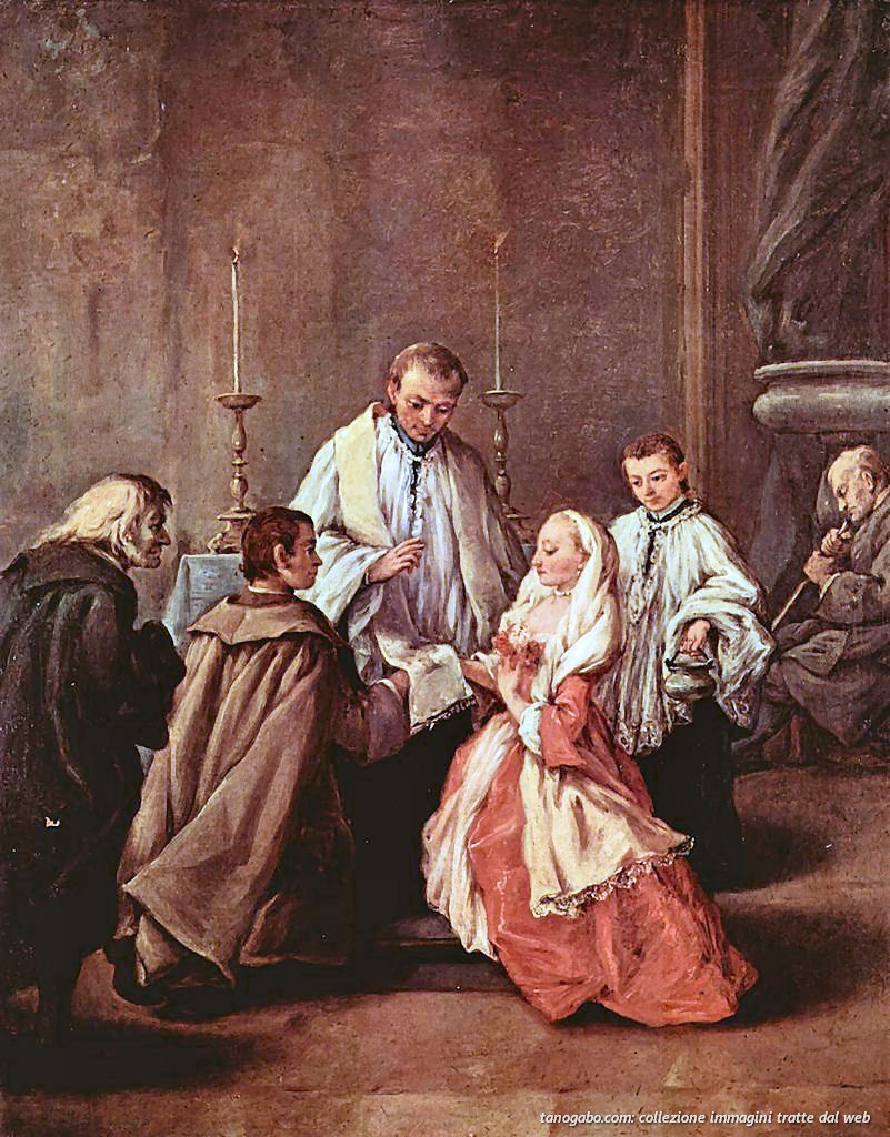 Illustration : Pietro Longhi, "Il matrimonio", ca 1755, Venezia, Pinacoteca Querini Stampalia