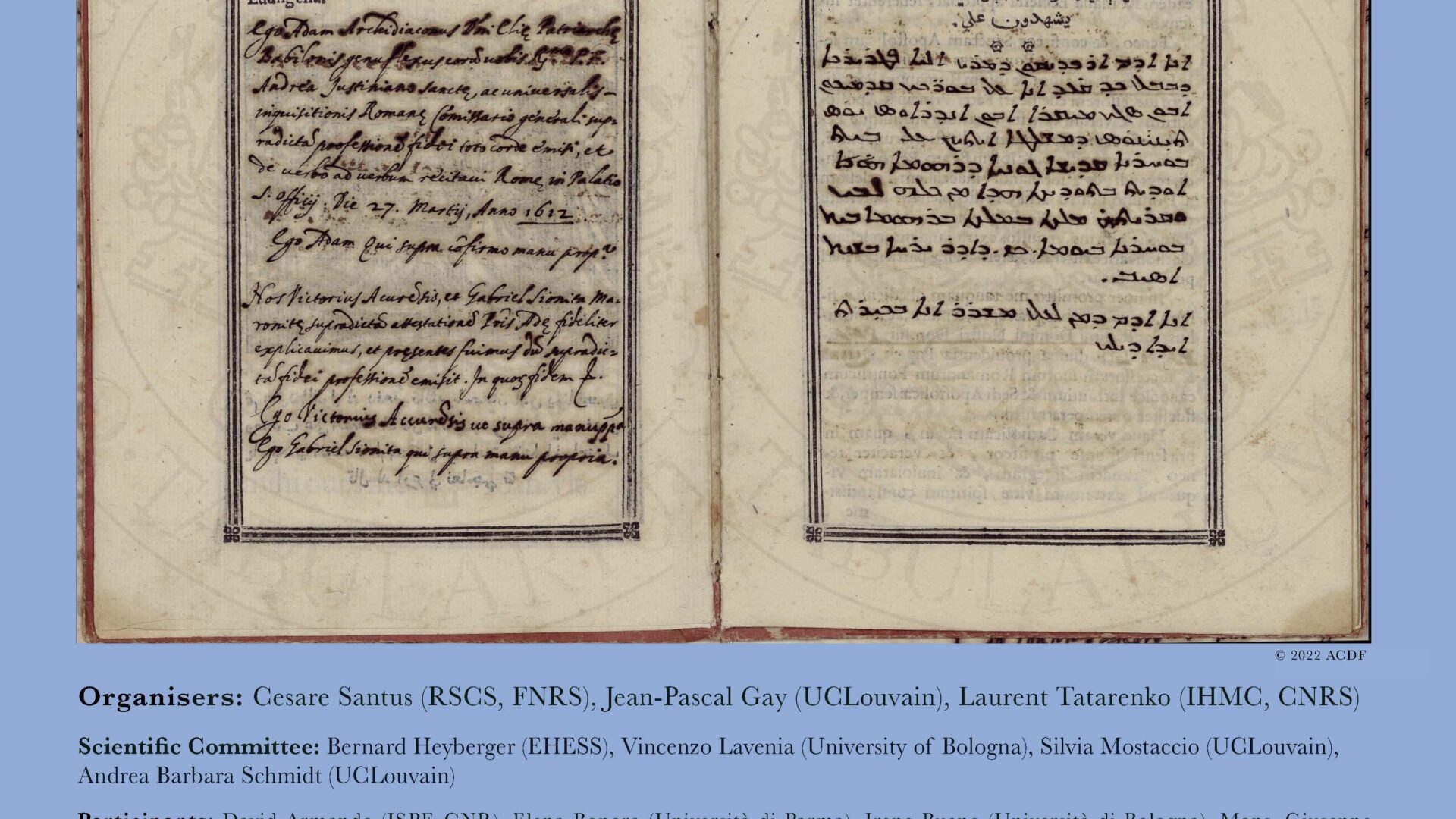 Colloque Inquisition(s) and the Christian East, 1500-1800