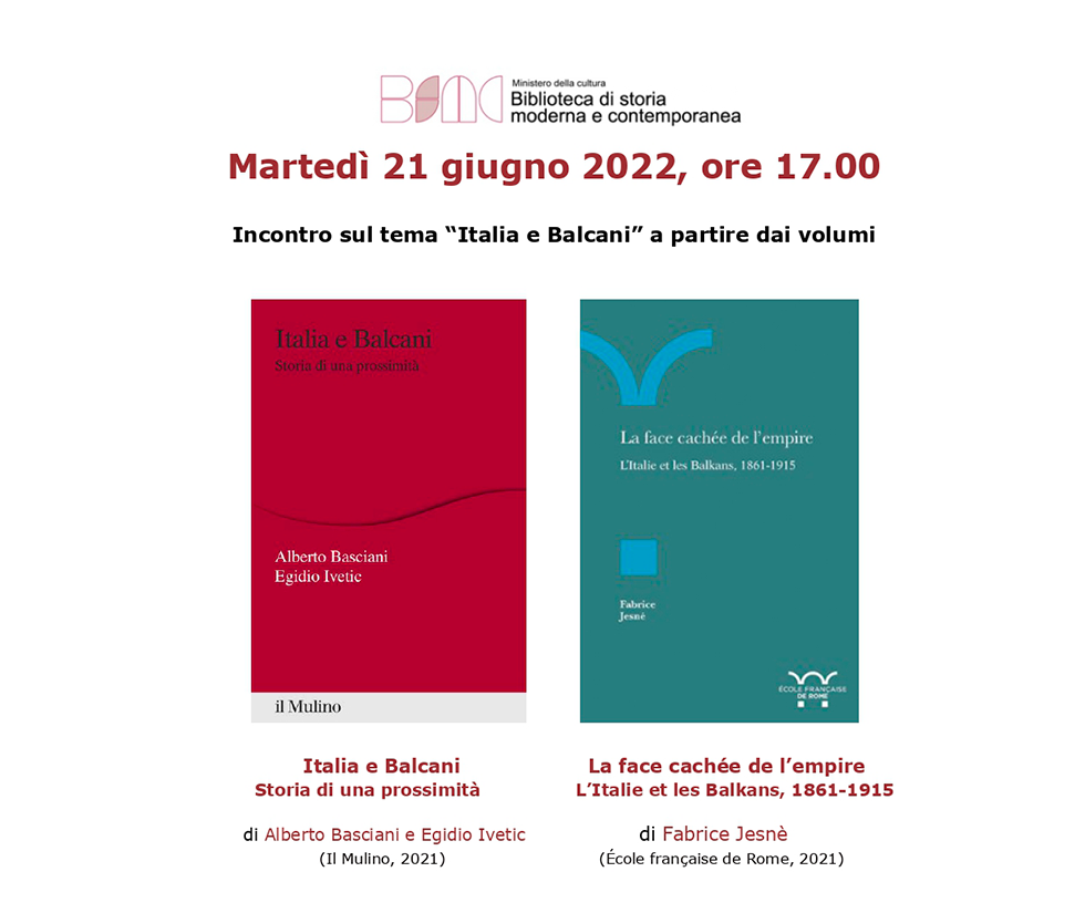 Italia e Balcani – presentazione di libri
