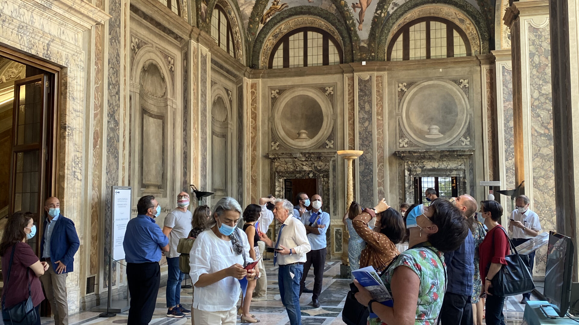 Visite de la Villa Farnesina (Accademia dei Lincei), séminaire ResEFE, 29 septembre 2021 (cliché : EFR)