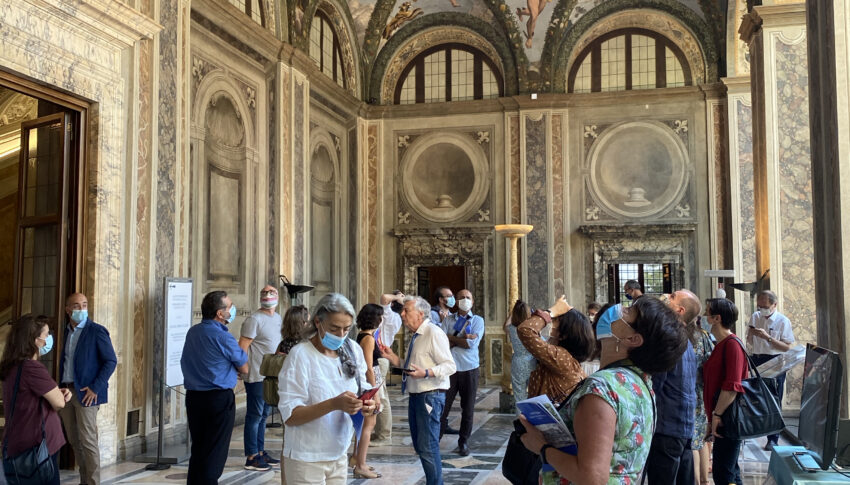 Visite de la Villa Farnesina (Accademia dei Lincei), séminaire ResEFE, 29 septembre 2021 (cliché : EFR)