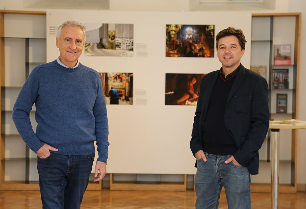 Ph. Dionigi Albera et Manoël Pénicaud, commissaires de l'exposition (EFR)