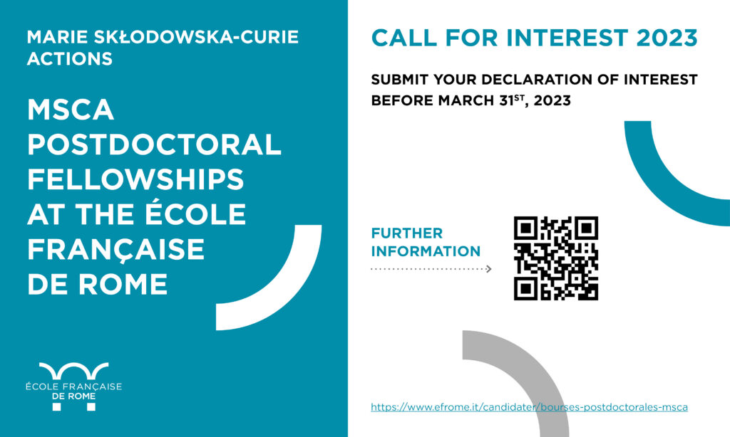 MSCA POSTDOCTORAL FELLOWSHIPS AT THE EFR 2023 Call for interest now open