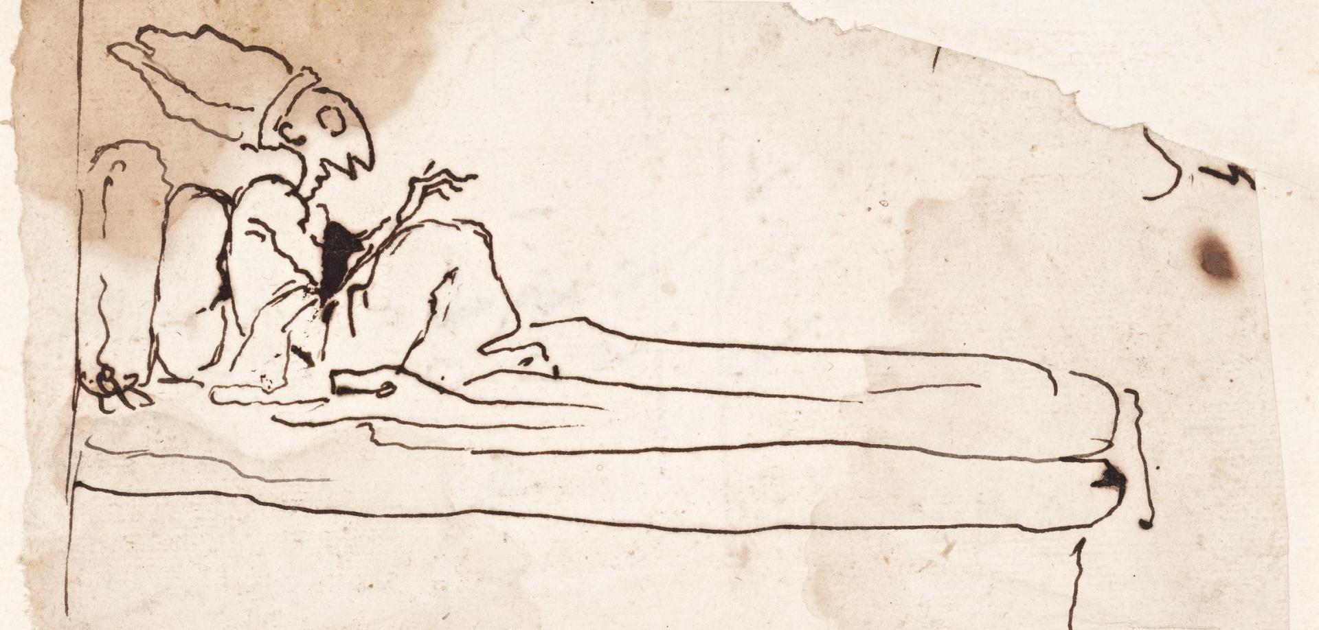 Illustration : Gian Lorenzo Bernini, dit Le Bernin, caricature d’Innocent XI, années 1670 (Museum der Bildenden Künste…