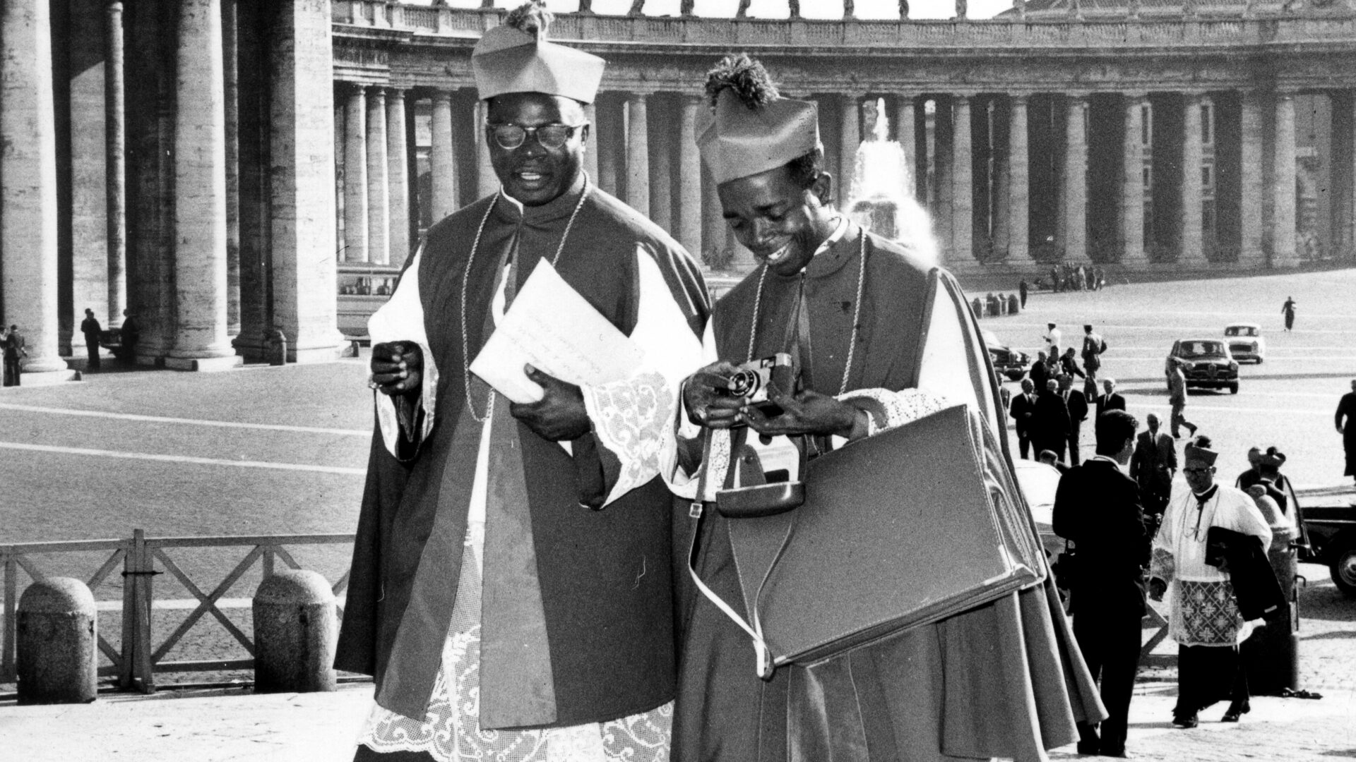 Des évêques lors du concile Vatican II