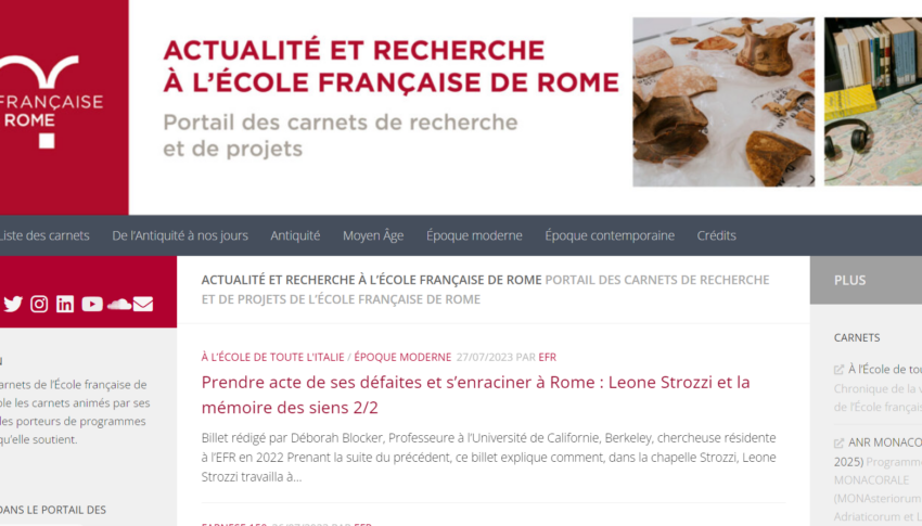 Le nouveau portail des carnets numériques de l’EFR est en ligne !