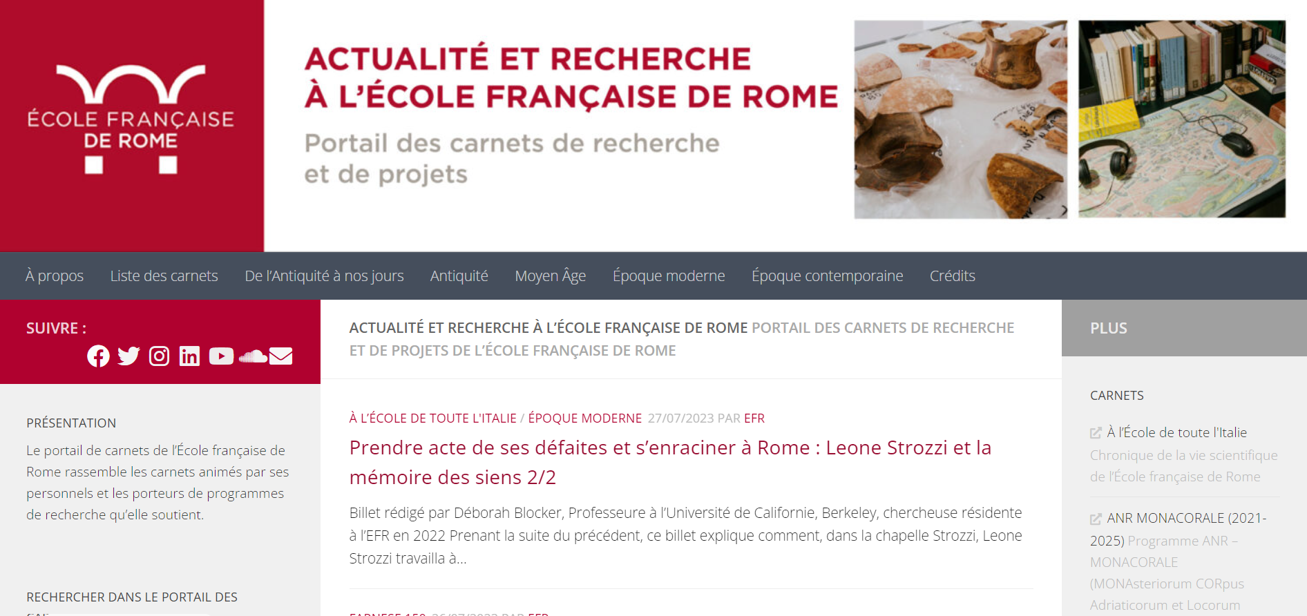 Le nouveau portail des carnets numériques de l’EFR est en ligne !
