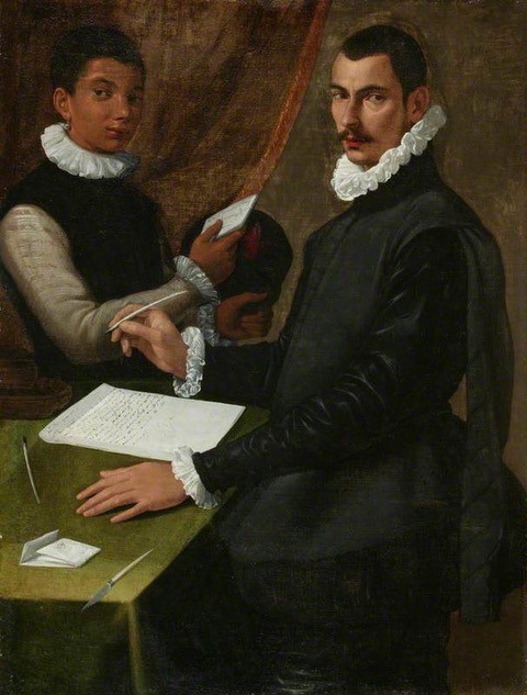 Bartolomeo Passarotti (attr.), Domenico Giuliani et son domestique, Manchester Art Gallery
