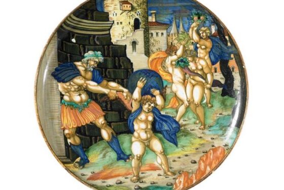 Giulio da Urbino, Allégorie du sac de Rome, 1534, Londres, The British Museum, Inv. 1997,0401.1