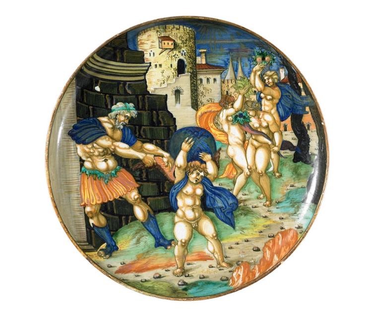 Giulio da Urbino, Allégorie du sac de Rome, 1534, Londres, The British Museum, Inv. 1997,0401.1