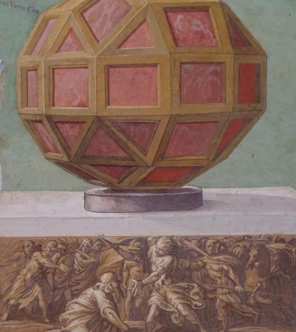 Galerie des cartes, Musées du Vatican, détail