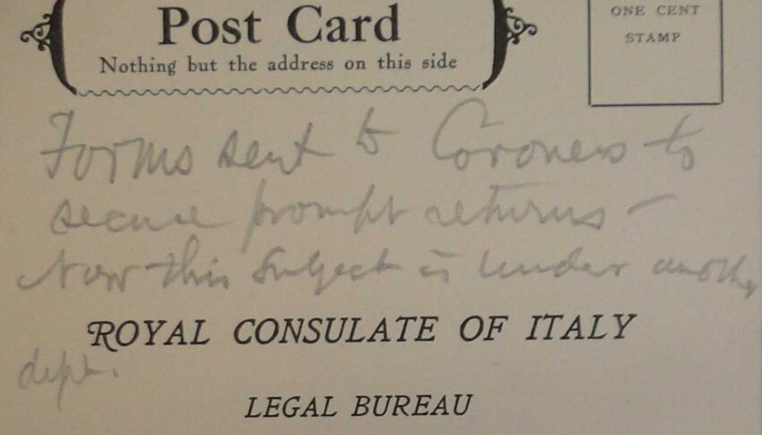 Le « legal bureau » du consulat italien de Philadelphie