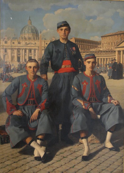 Frère Gaston, Louis et Charles de Villèle. Wikimedia Commons
