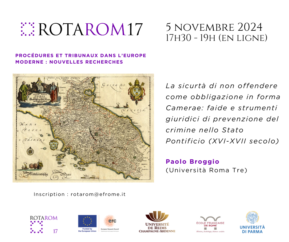 La sicurtà di non offendere come obbligazione in forma Camerae: faide e strumenti giuridici di prevenzione del crimine nello…