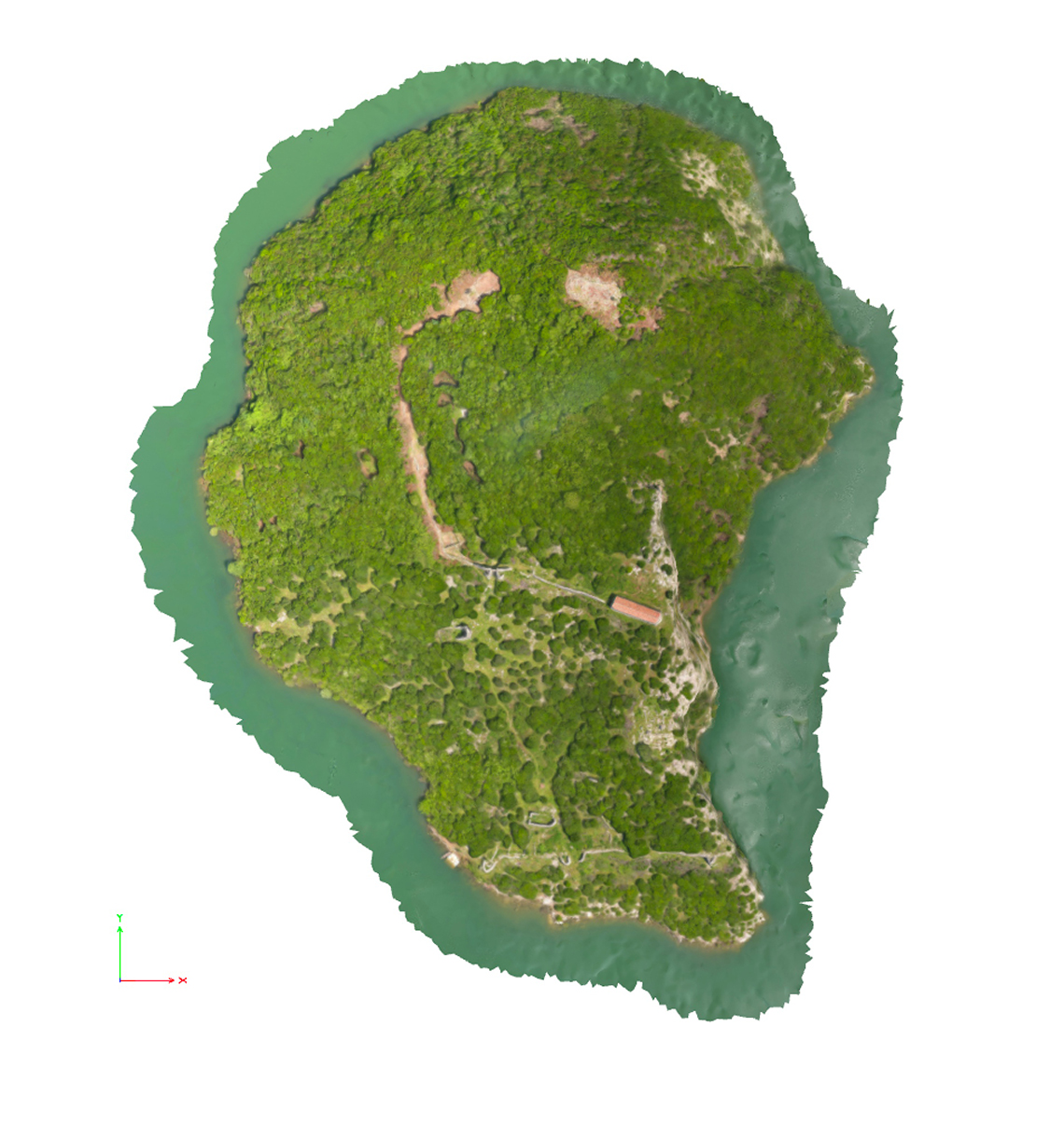 Modèle 3D de l'ensemble du site de Sarda, 2017