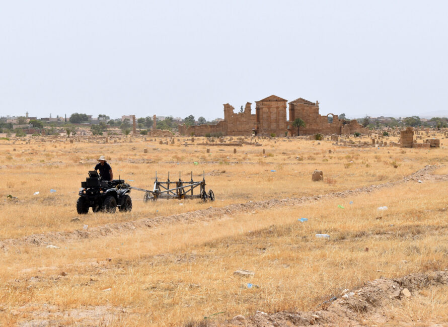 Prospection magnétique tractée par quad, 2022