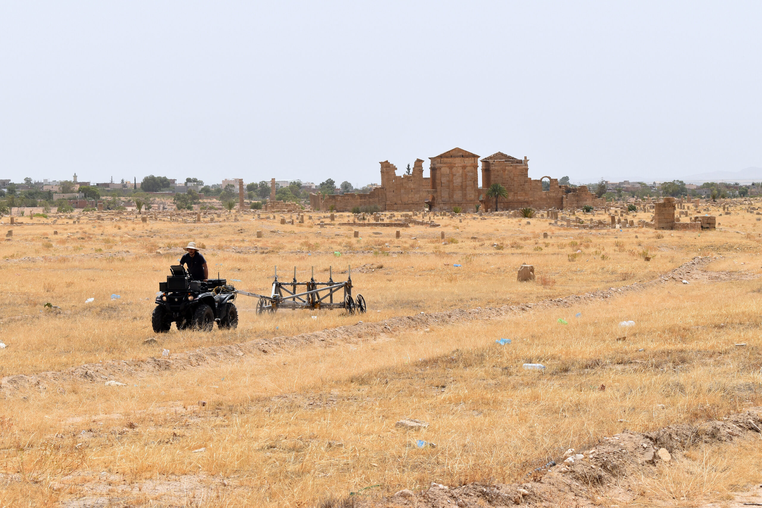 Prospection magnétique tractée par quad, 2022