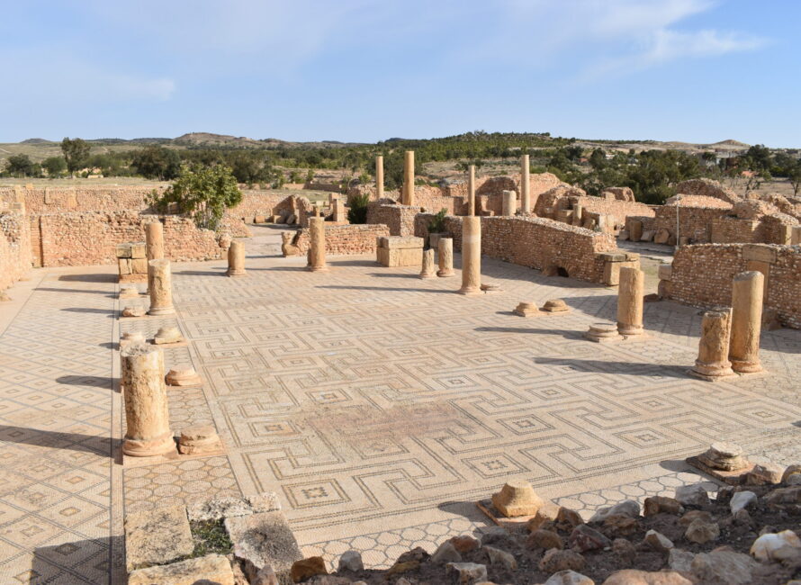 Vue générale de la palestre des grands thermes, 2024