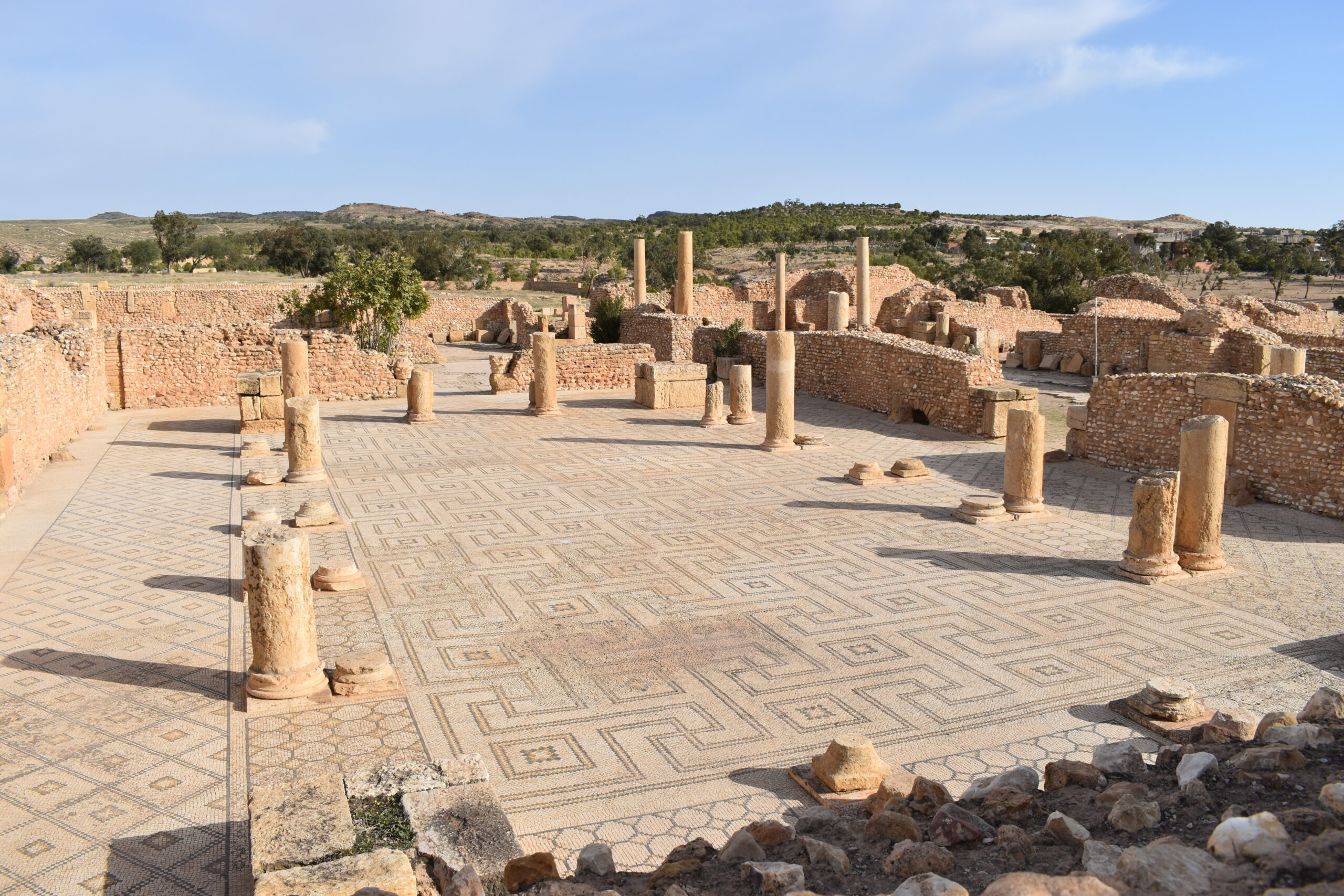 Vue générale de la palestre des grands thermes, 2024