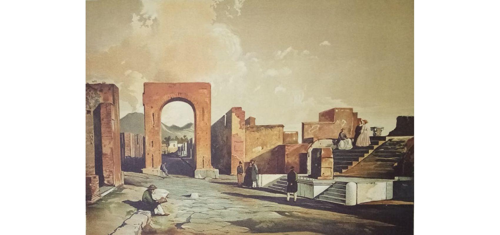 Pompéi, Arco della Fortuna dans Niccolini, « Le Case ed i monumenti di Pompei disegnati e descritti » - 1854-1896 - BnF…