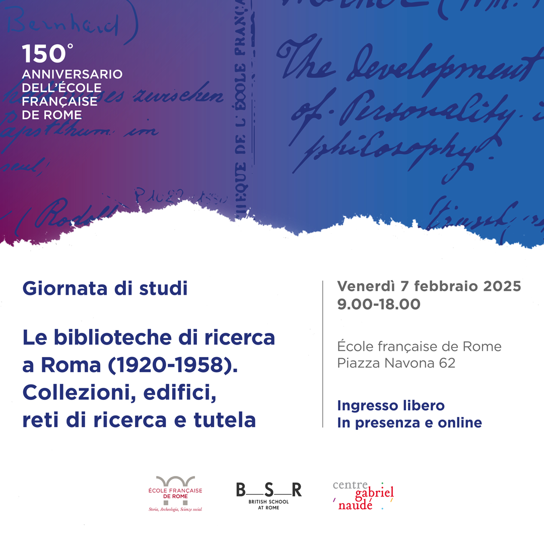 Le biblioteche di ricerca a Roma (1920-1958). Collezioni, edifici, reti di ricerca e tutela