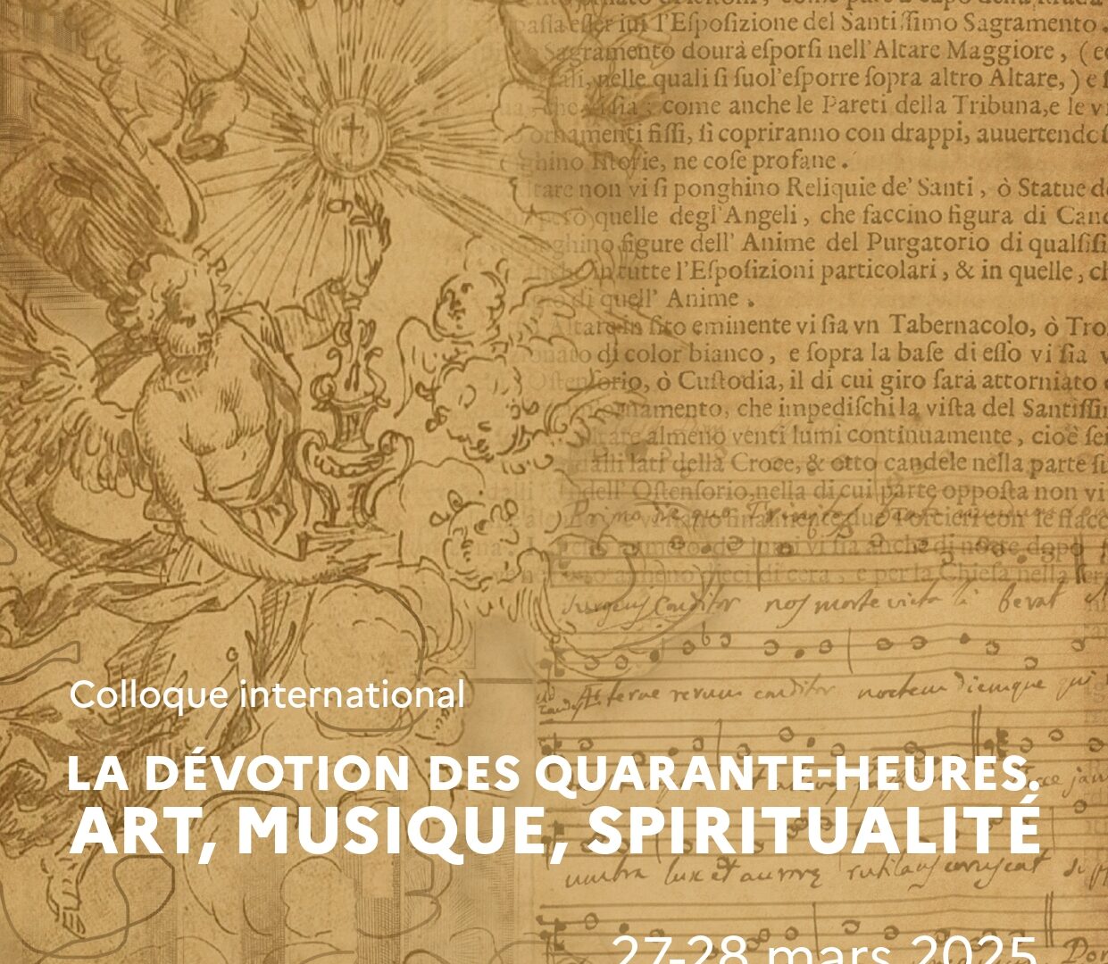 Colloque « La dévotion des Quarante-Heures. Art, Musique, Spiritualité »