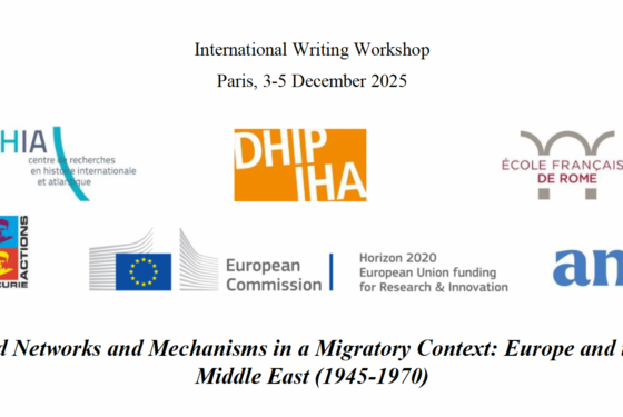 Call for papers : Aid Networks and Mechanisms in a Migratory Context: Europe and the Middle East (1945-1970)