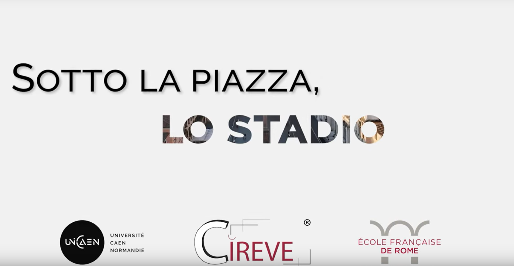 VIDÉO « Sous les pavés, le stade »