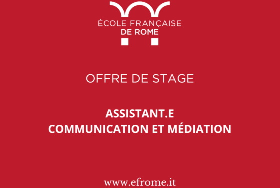 Offre de stage en communication et médiation
