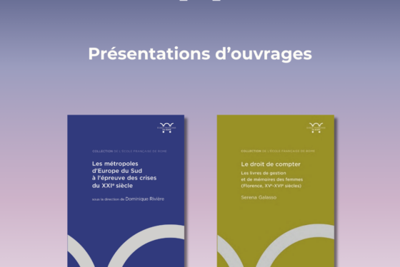 Publications de l’EFR : agenda du mois de mars 2026