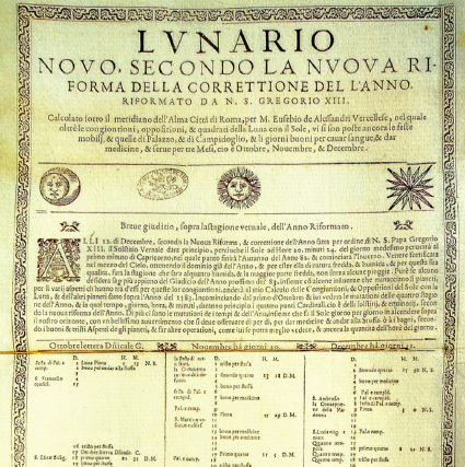 Le frontiere del Calendario Gregoriano: il computo del tempo tra Roma e il mondo