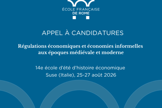 Appel à candidatures · 14e école d’été d’histoire économique