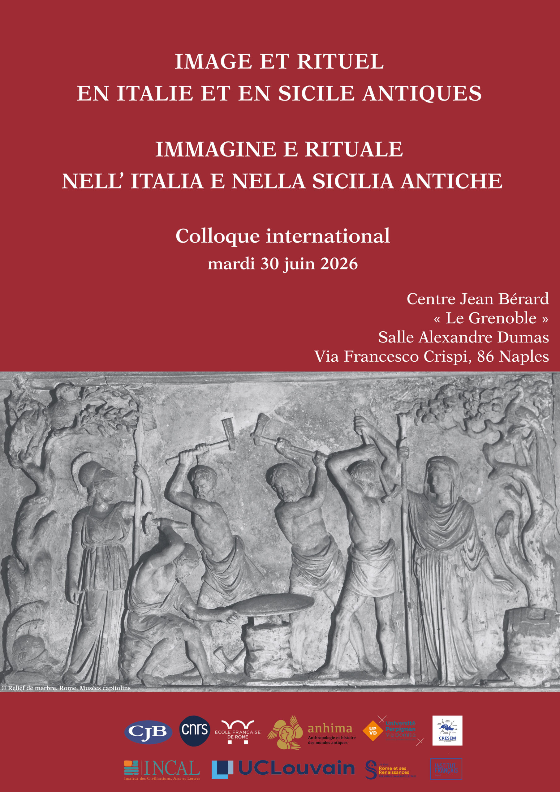 Colloque « Image et rituel en Italie et en Sicile antiques »