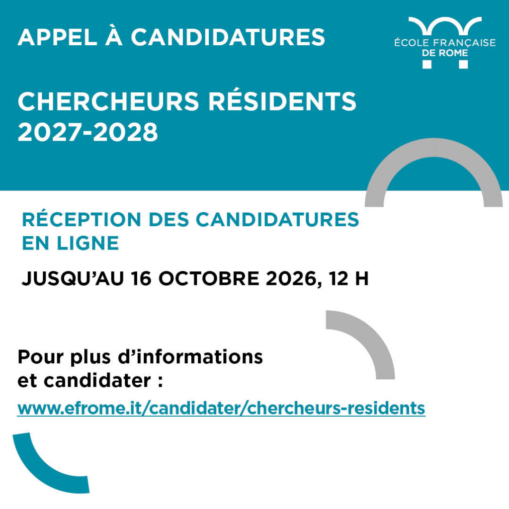 Appel à candidatures Chercheurs résidents 2027-2028