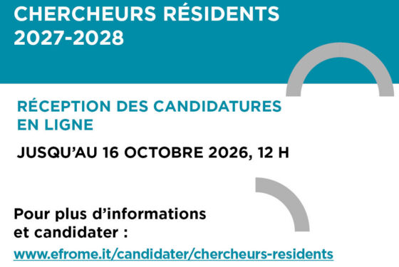 Appel à candidatures Chercheurs résidents 2027-2028