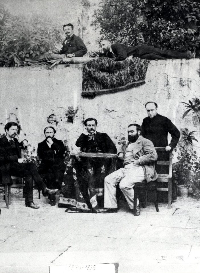 Photographie des membres des Écoles françaises d’Athènes et de Rome en 1874